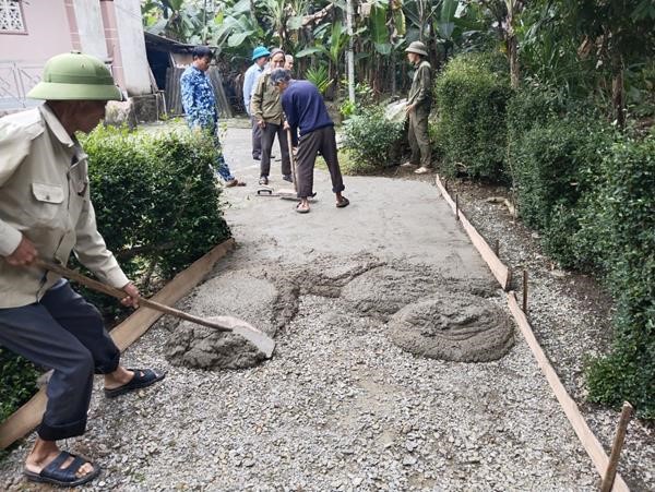Hội Cựu chiến binh xã Sơn Trung đồng hành xây dựng nông thôn mới